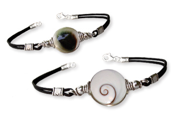 Shiva Auge Armband Leder big 