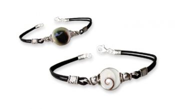 Shiva Eye Armband Leder small 