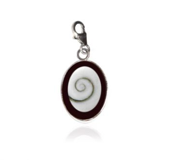 Shiva Auge Charm Harz oval 