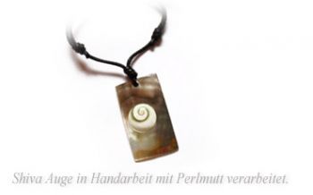 Shiva Eye Halskette Perlmutt Rechteck 