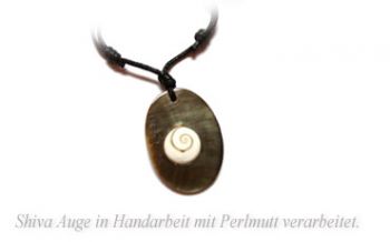 Shiva Auge Halskette Perlmutt oval 