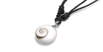 Shiva Auge Halskette Baumwollband mini 2