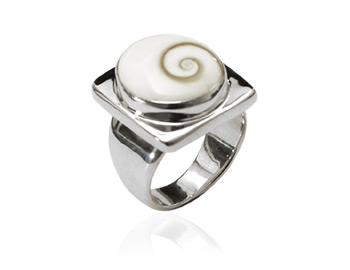 Shiva Auge Ring square big 