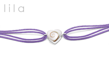 Shiva Auge Armband Herz Cotton 2 