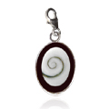 Shiva Auge Charm Harz oval 