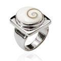 Shiva Auge Ring square big 